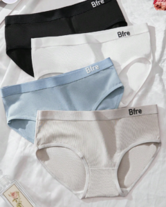 Bragas de unicolor para mujer, de algodón puro estilo japonés