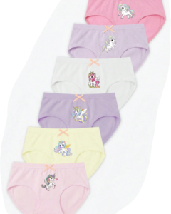 Bragas de algodón con estampado de unicornio para niñas