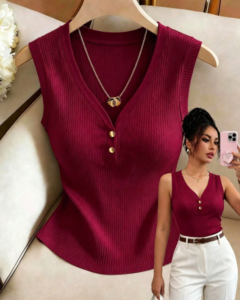 Top de tirantes casual versátil de unicolor