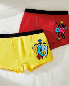 Calzoncillos tipo bóxer cómodos con estampado de contraste