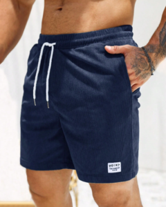 Pantalones cortos holgados con detalle de parche con letras