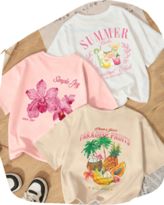 Camisetas de manga corta con estampados