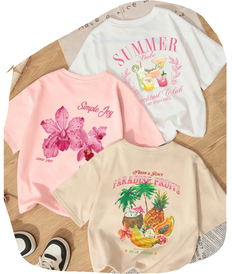 Camisetas de manga corta con estampados