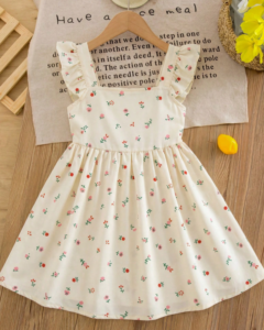 Vestido Joven Estampado Floral Amarillo