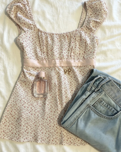 Blusa casual de moda floral para mujer para vacaciones