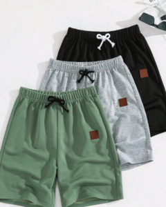 Shorts deportivos de tela para niños