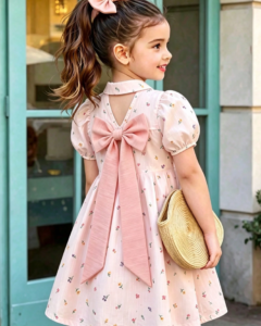 Vestido con estampado floral pequeño