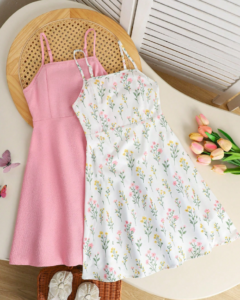 Vestido de tirantes finos, diseño de espalda abierta, lazo, estilo línea A