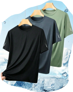 Camiseta deportiva transpirable que absorbe la humedad para correr