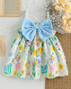 Vestido midi elegante y lindo con estampado floral texturizado