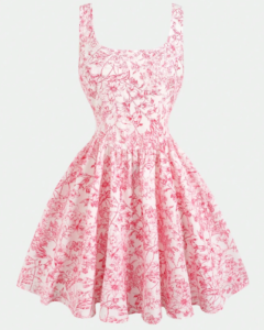 Vestidos con estampado floral pequeño para adolescentes